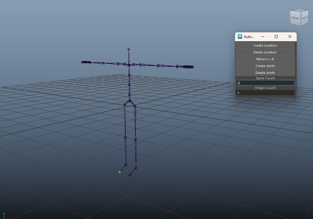 Auto Rigger Maya UI